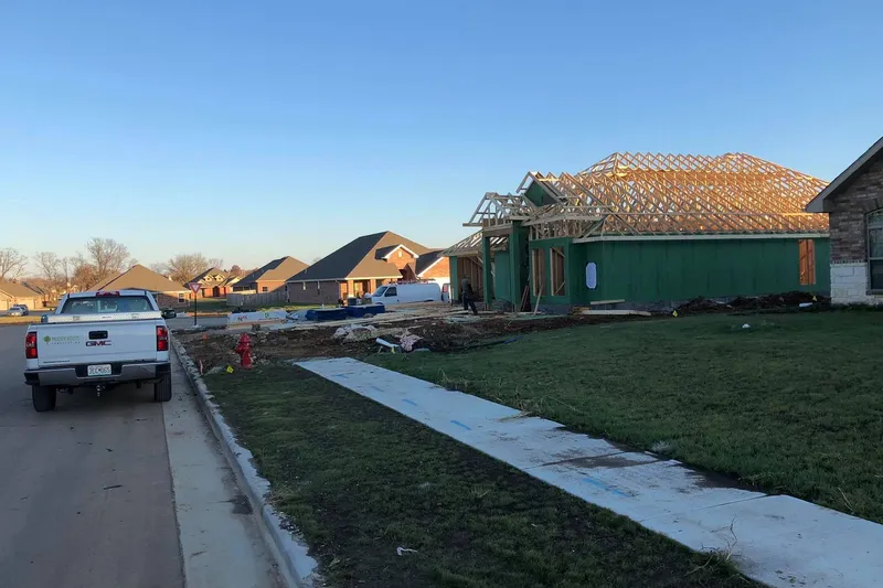 New development landscaping in Webb City